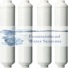 4 REVERSE OSMOSIS/FRIDGE/WATER COOLER WATER IN-LINE POST CARBON FILTER 2x10"