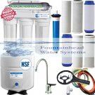 5 Stage ALKALINE Reverse Osmosis System 100 GPD Brushed Nickel Faucet