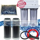 RO/DI ADD ON 2 MOUNTED HOUSINGS/2 REFILLABLE CARTRIDGES 3 LBS DI FOR REFILL