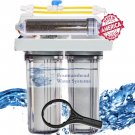 RO/DI REVERSE OSMOSIS AQUARIUM/REEF SYSTEM 4 STAGE MANUAL FLUSH VALVE 150 GPD