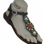 Ladies Flat Summer Sandals black size 4