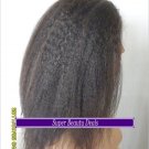 16" Indian Remy Kinky Straight Full Lace Wig