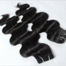 18" Virgin Brazilian Body Wave Machine Hair Wefts, 2 packs, 8 oz