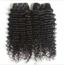 14" Virgin Brazilian Deep Wave Machine Hair Wefts, 2 packs, 8 oz