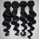 16", 18", 20" Virgin Malaysian Wavy Machine Hair Wefts, 3 packs, 12 oz