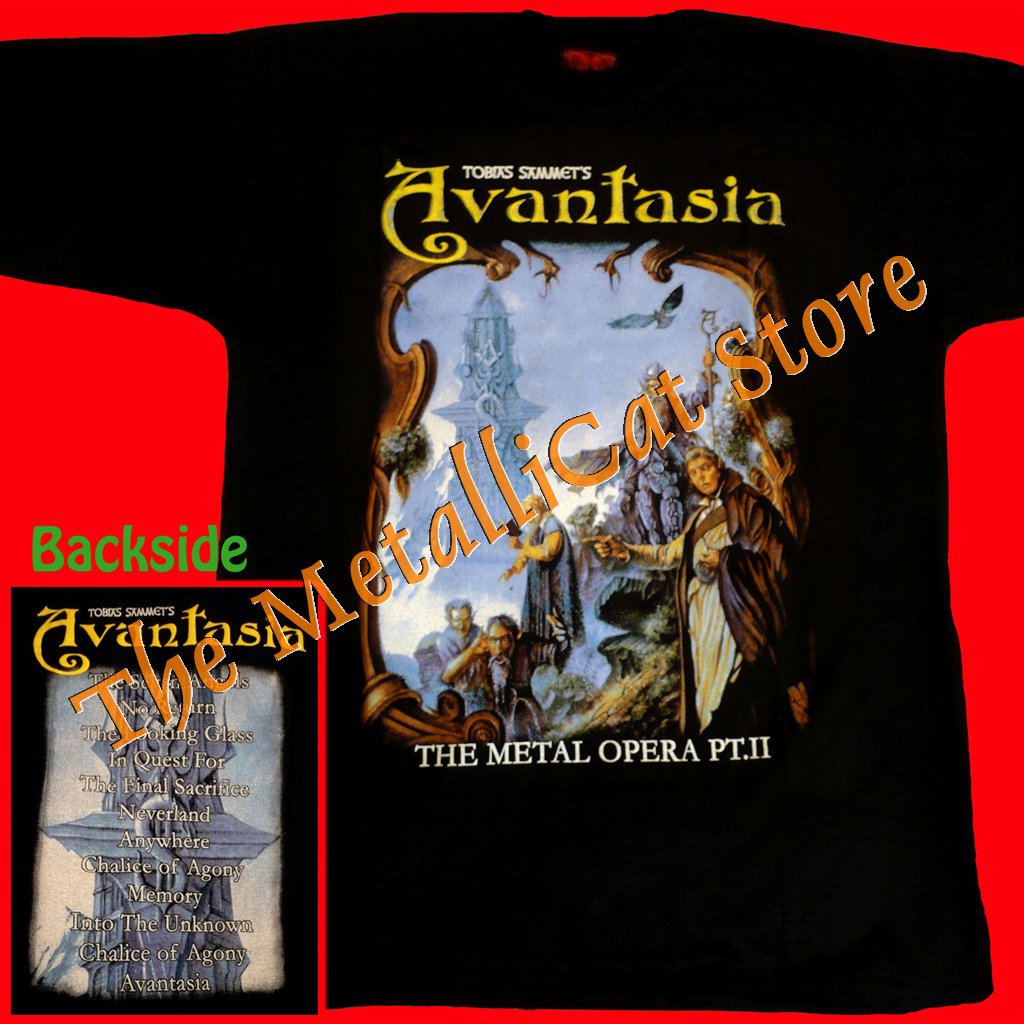 T Shirt Avantasia The Metal Opera Part 2 Symphonic Metal Cd Size L
