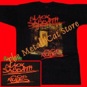 T-SHIRT BLACK SABBATH Mob Rules CD OZZY SIZE XL