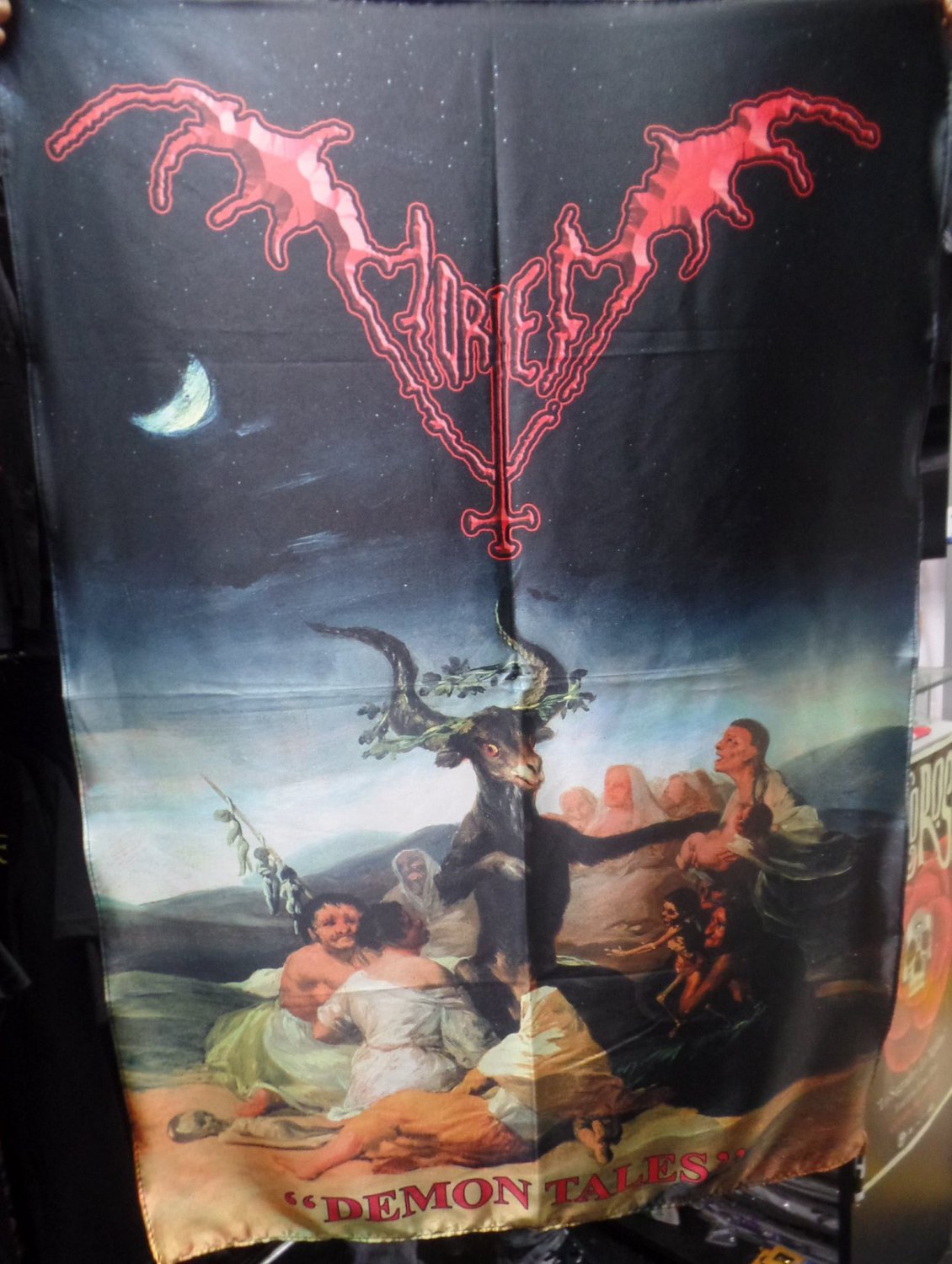 MORTEM Demon Tales -Witches' Sabbath Goya FLAG CLOTH POSTER