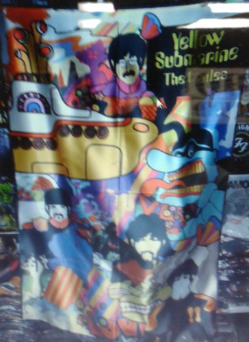 THE BEATLES Yellow Submarine FLAG CLOTH POSTER WALL TAPESTRY BANNER CD LP