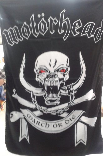 MOTORHEAD March or Die FLAG BANNER CLOTH POSTER Hard Rock