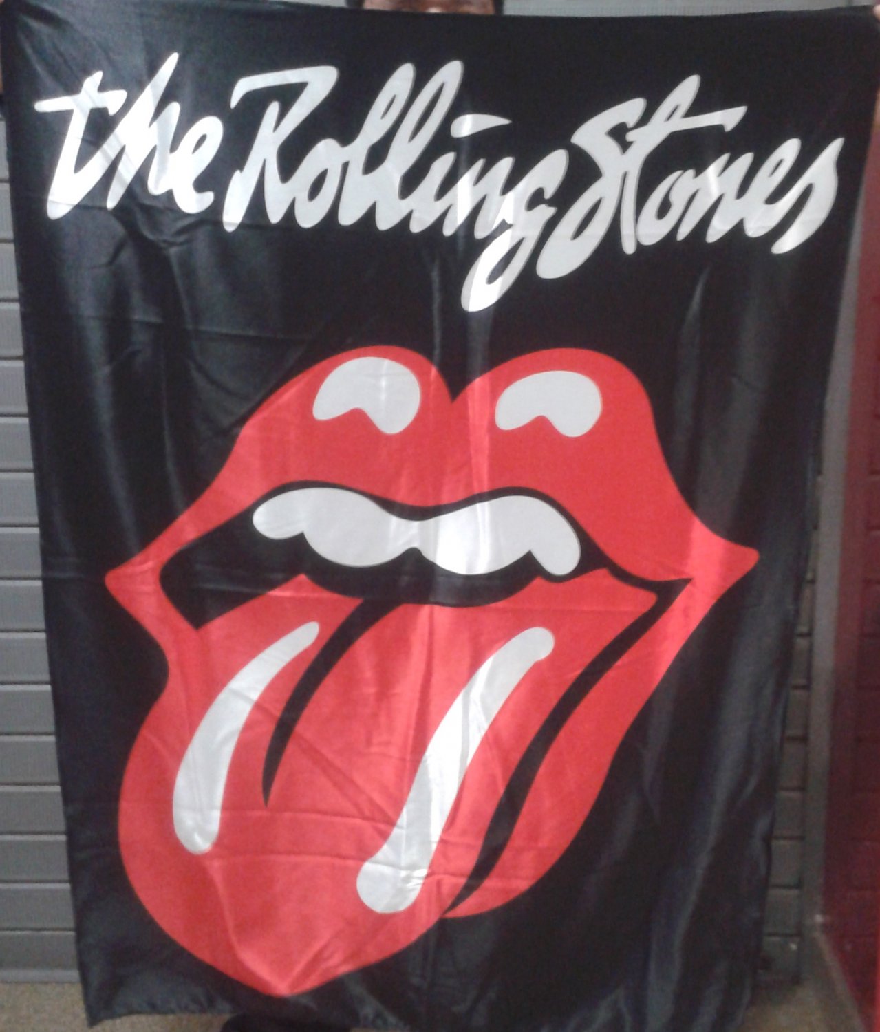 ROLLING STONES Tongue Logo FLAG CLOTH POSTER WALL TAPESTRY BANNER CD