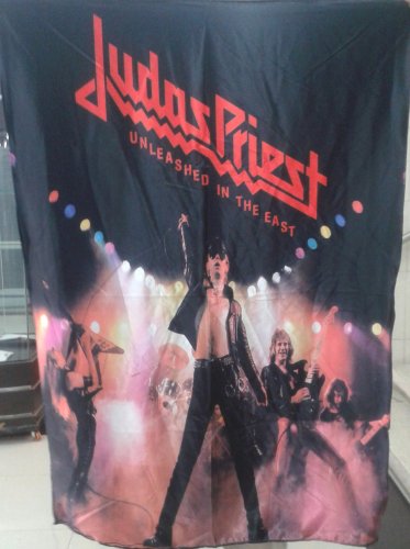 JUDAS PRIEST Unleashed in the East FLAG CLOTH POSTER WALL TAPESTRY BANNER CD LP