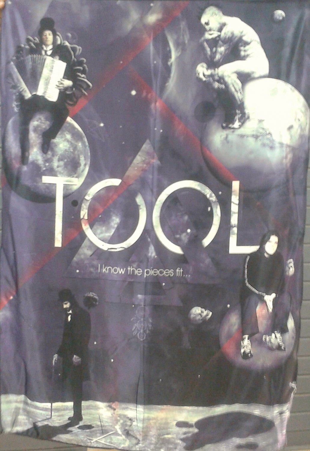 TOOL I Know the Pieces Fit FLAG CLOTH POSTER WALL TAPESTRY BANNER CD LP TOOL I Know the Pieces Fit FLAG CLOTH POSTER WALL TAPESTRY BANNER CD LP