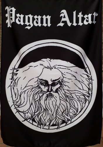PAGAN ALTAR The Time Lord FLAG CLOTH POSTER WALL TAPESTRY BANNER CD DOOM Metal