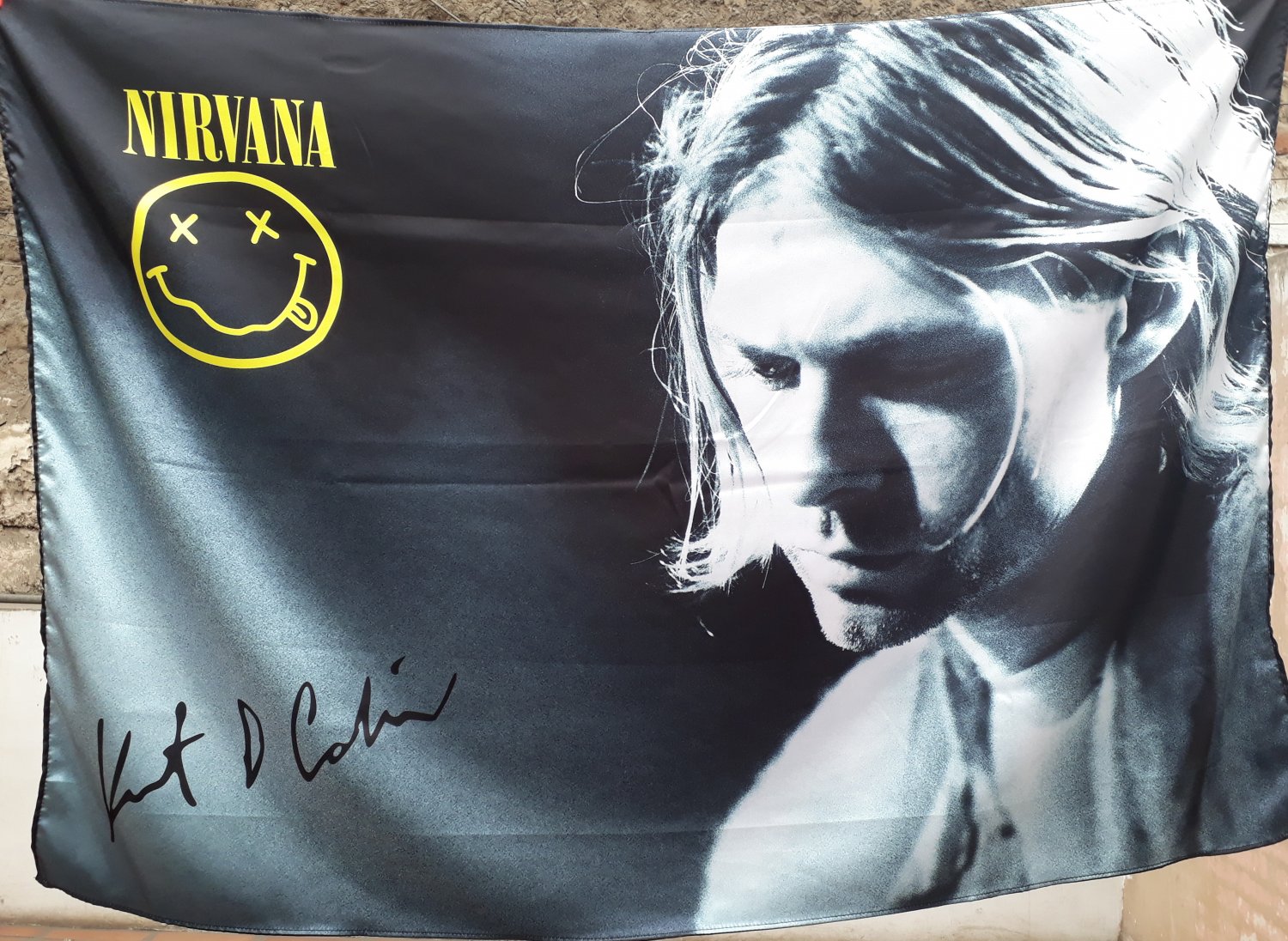 Nirvana Kurt Cobain : 3'x5' flag banner 1 Grudge Alternative USA Seller 