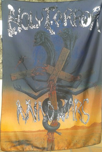HOLY TERROR Mind Wars FLAG CLOTH POSTER WALL TAPESTRY BANNER CD Heavy Metal