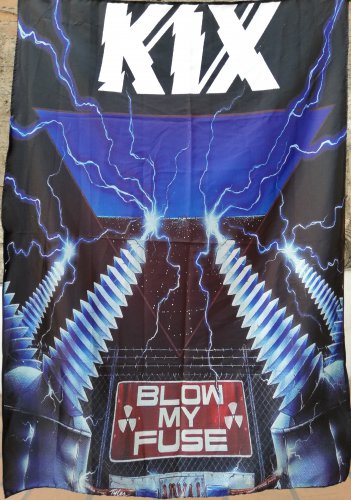 KIX Blow My Fuse FLAG CLOTH POSTER WALL TAPESTRY BANNER CD Glam Metal