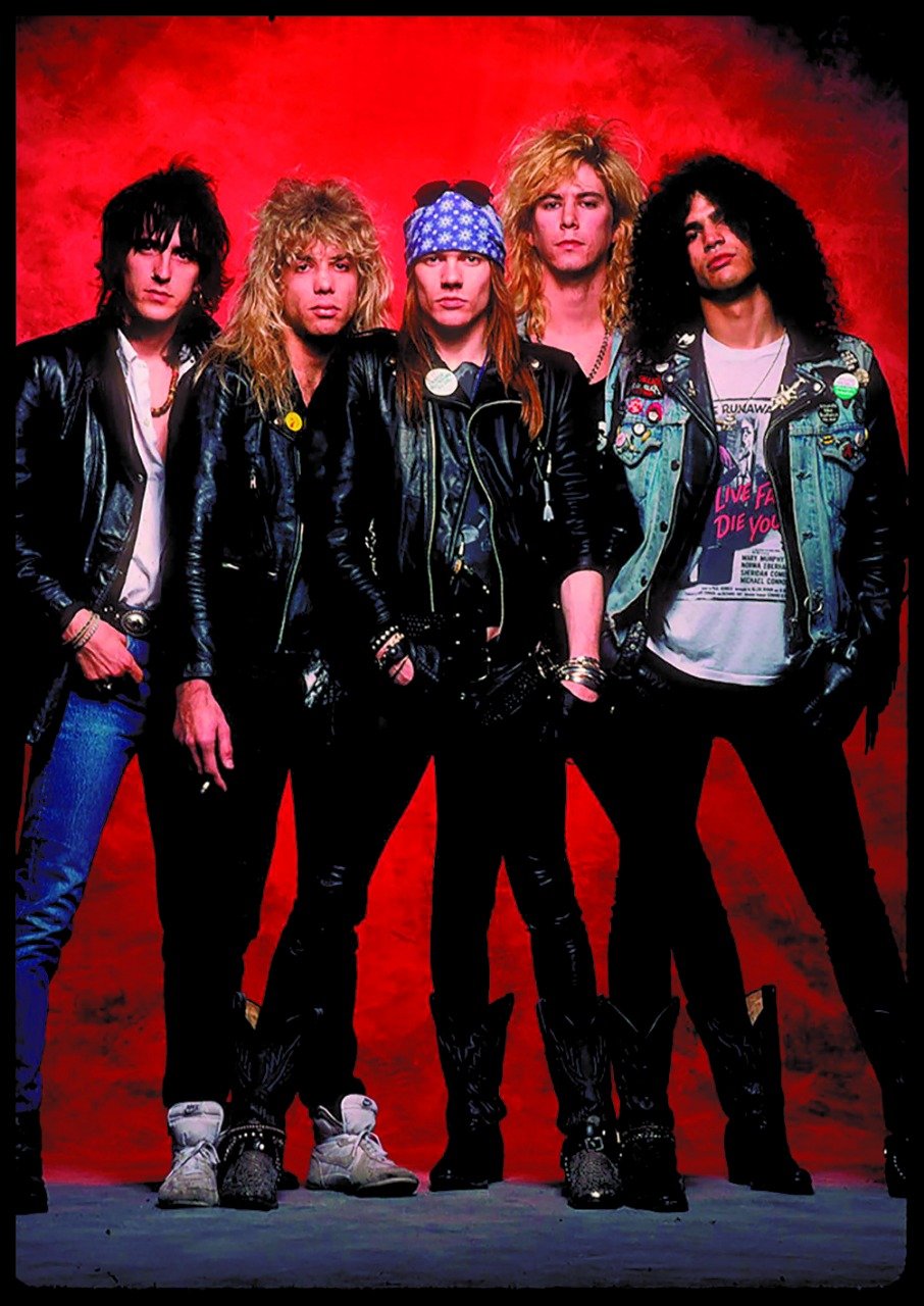 Рок 90 годы слушать. Группа Guns n’ Roses. Рок группа Ганс н Роуз. Группа Guns n' Roses 1988. Состав группы Ганзен роузес.