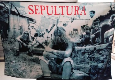 SEPULTURA Third World Posse FLAG CLOTH POSTER WALL TAPESTRY BANNER CD Thrash Metal