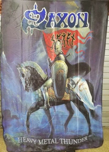 SAXON Heavy Metal Thunder FLAG CLOTH POSTER WALL TAPESTRY BANNER CD Heavy Metal