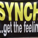 SYNCH Get the Feeling FLAG CLOTH POSTER WALL TAPESTRY BANNER CD Hard Rock