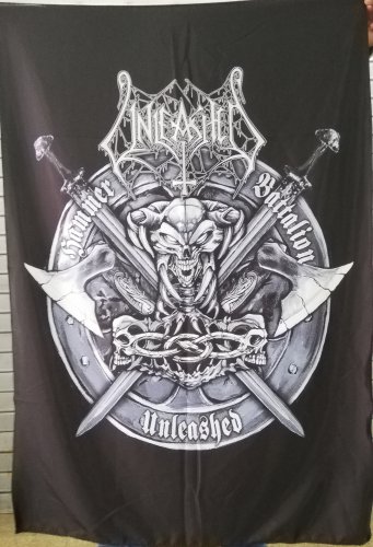 UNLEASHED Hammer Battalion FLAG CLOTH POSTER TAPESTRY BANNER CD DEATH METAL