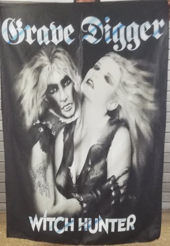 GRAVE DIGGER Witch Hunter FLAG CLOTH POSTER WALL TAPESTRY Thrash CD