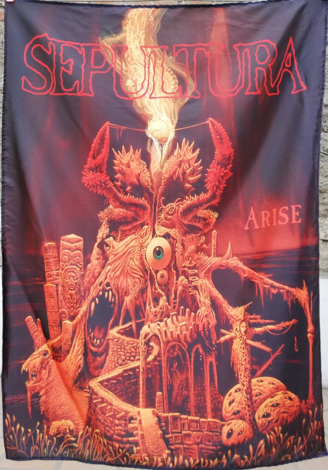 SEPULTURA Arise FLAG CLOTH POSTER WALL TAPESTRY BANNER CD Thrash Metal