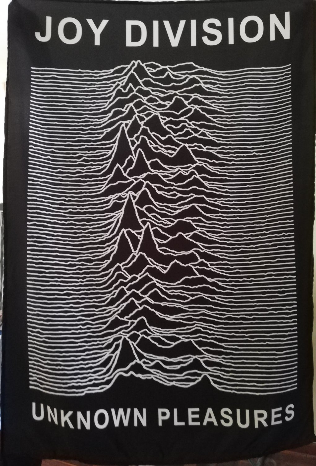 JOY DIVISION Unknown Pleasures FLAG CLOTH POSTER WALL TAPESTRY CD Post Punk