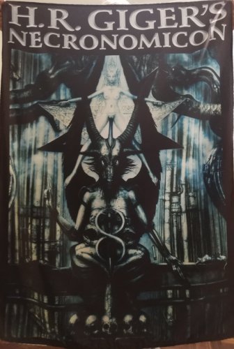 H.R. GIGER Necronomicon FLAG CLOTH POSTER WALL TAPESTRY Alien Prometheus
