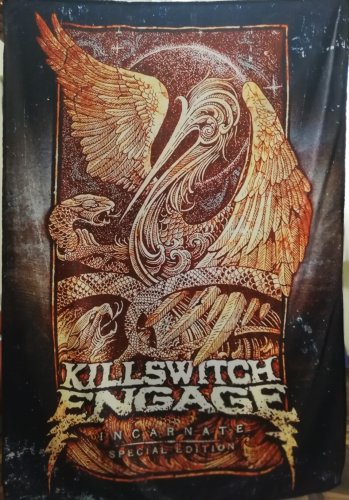 KILLSWITCH ENGAGE Incarnate - Special Edition FLAG CLOTH POSTER WALL TAPESTRY CD Metalcore