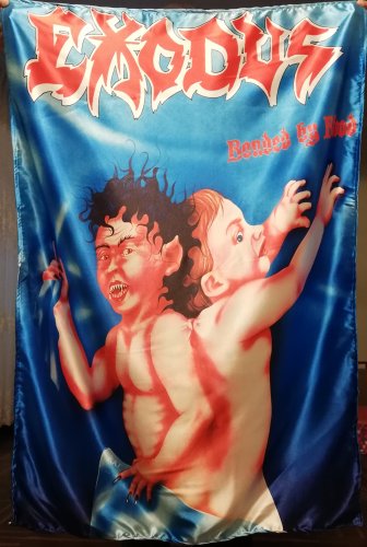 EXODUS Bonded by Blood FLAG CLOTH POSTER TAPESTRY BANNER CD THRASH METAL