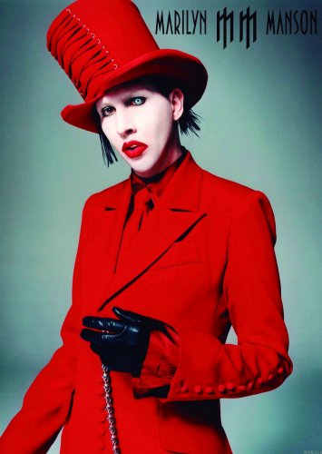 MARILYN MANSON Photo 2 FLAG CLOTH POSTER WALL TAPESTRY BANNER Industrial Metal