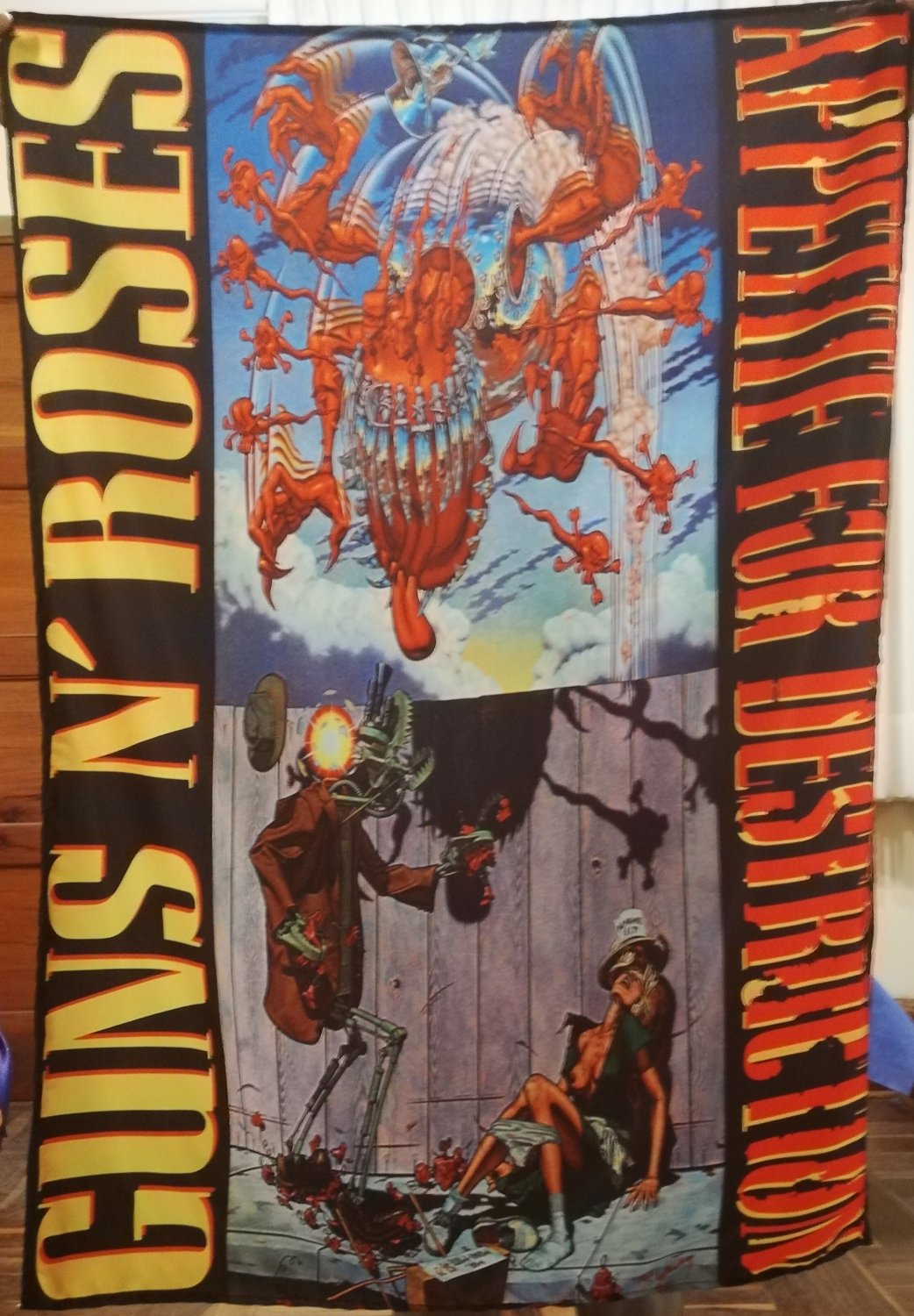 GUNS N' ROSES Appetite for Destruction 2 FLAG BANNER CLOTH POSTER WALL ...