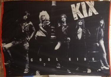 KIX Cool Kids FLAG CLOTH POSTER WALL TAPESTRY BANNER CD Glam Metal