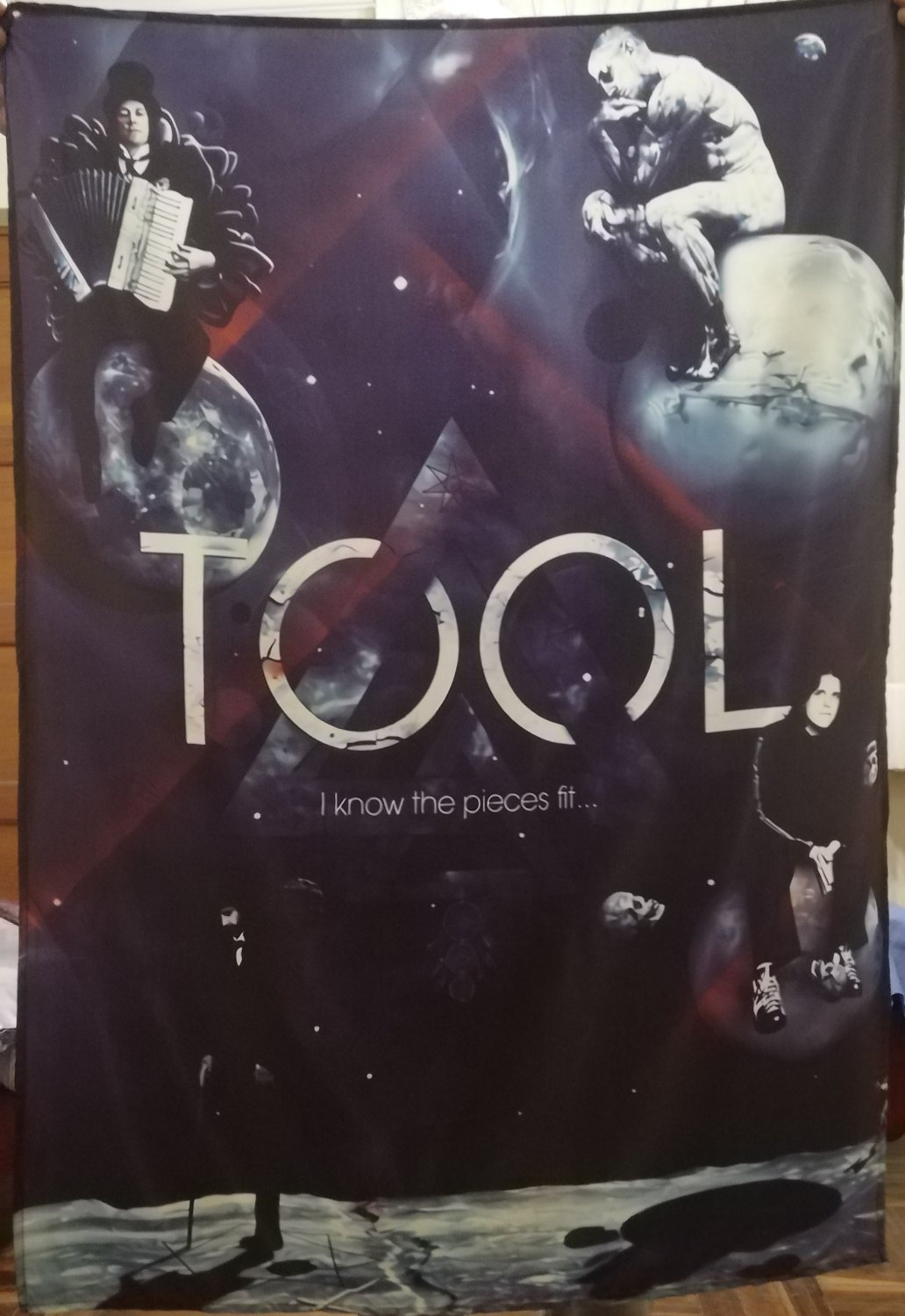 TOOL I Know the Pieces Fit FLAG CLOTH POSTER WALL TAPESTRY BANNER CD LP TOOL I Know the Pieces Fit FLAG CLOTH POSTER WALL TAPESTRY BANNER CD LP