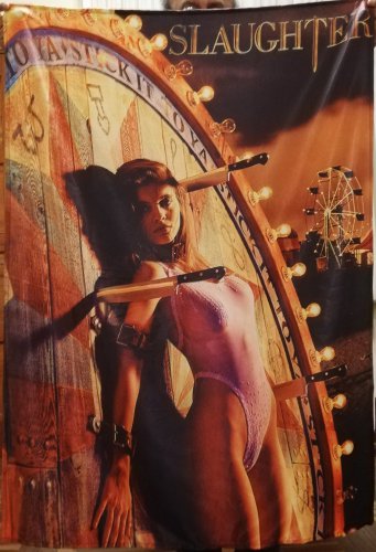 SLAUGHTER Stick It To Ya FLAG CLOTH POSTER TAPESTRY Hard Rock