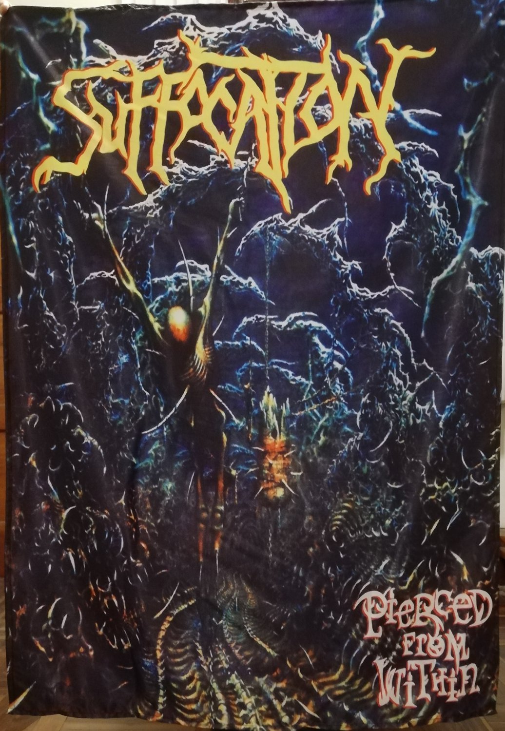 SUFFOCATION Pierced from Within FLAG CLOTH POSTER TAPESTRY BANNER CD ...