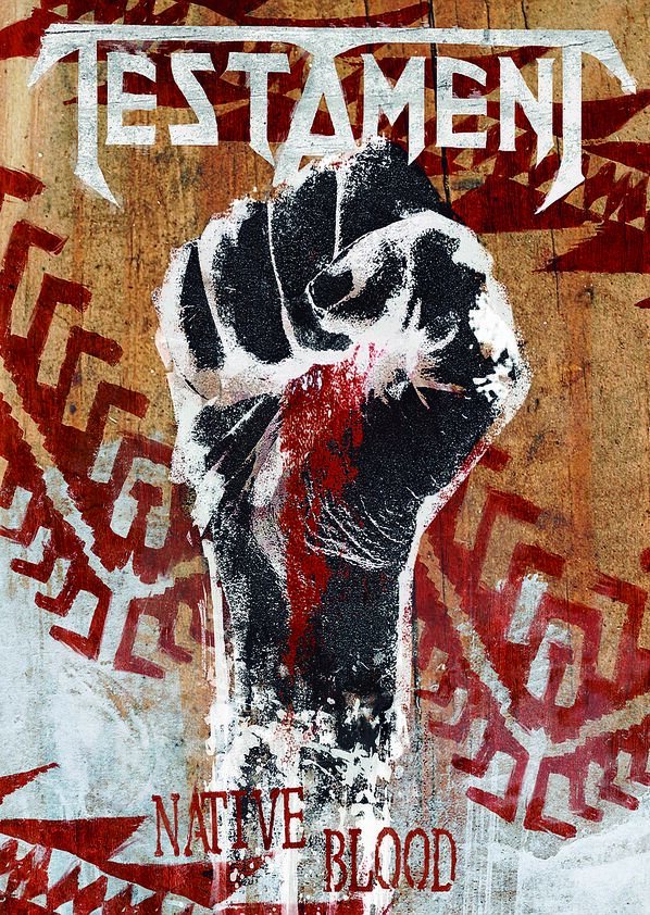 TESTAMENT Native Blood FLAG CLOTH POSTER WALL TAPESTRY BANNER CD Thrash