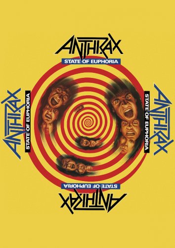 ANTHRAX State of Euphoria FLAG CLOTH POSTER WALL TAPESTRY BANNER CD Thrash Metal