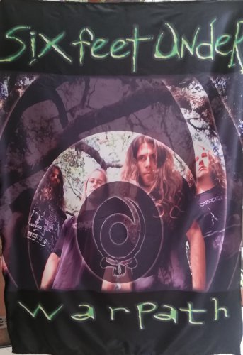 SIX FEET UNDER Warpath FLAG CLOTH POSTER WALL TAPESTRY BANNER CD Death Metal