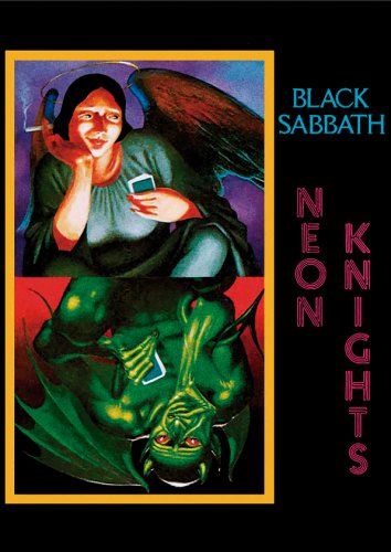 BLACK SABBATH Neon Knights FLAG CLOTH POSTER WALL TAPESTRY BANNER CD LP Ozzy
