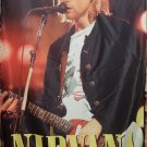 NIRVANA Kurt Cobain singing FLAG CLOTH POSTER WALL TAPESTRY BANNER CD Grunge