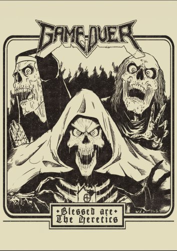 GAME OVER Blessed are the Heretics FLAG CLOTH POSTER CD THRASH METAL