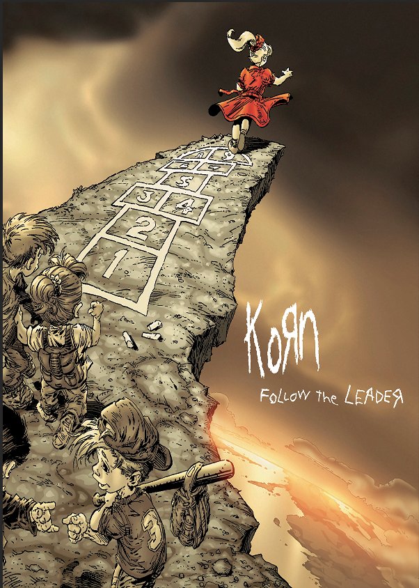 KORN Follow the Leader FLAG CLOTH POSTER WALL TAPESTRY BANNER CD Nu Metal