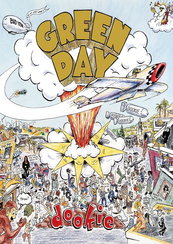 GREEN DAY Dookie FLAG CLOTH POSTER WALL TAPESTRY BANNER CD