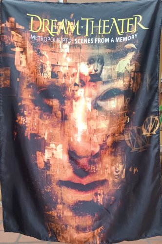 DREAM THEATER Metropolis Part 2 FLAG CLOTH POSTER WALL TAPESTRY BANNER CD Progressive Metal