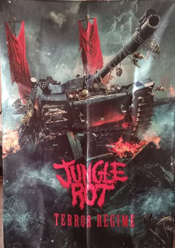 JUNGLE ROT Terror Regime FLAG CLOTH POSTER BANNER CD Death Metal