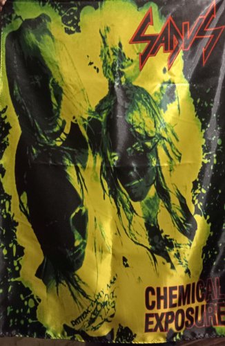 SADUS Chemical Exposure FLAG CLOTH POSTER WALL TAPESTRY CD Thrash Metal