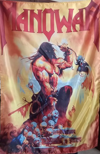 MANOWAR Agony and Ecstasy FLAG CLOTH POSTER WALL TAPESTRY CD Power Metal